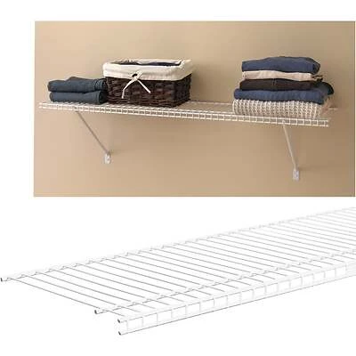 ClosetMaid 471700 Superslide Ventilated Wire Shelf, 72 in. x 12 in., White