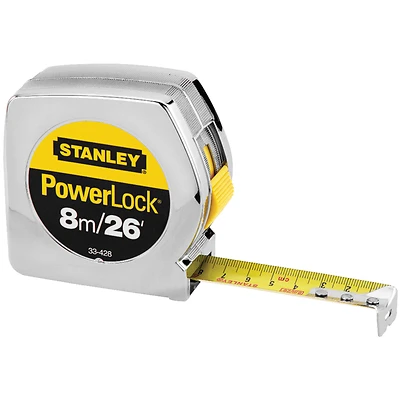 Stanley 33-428 PowerLock Tape Measure, 1 In. x 26 Ft.