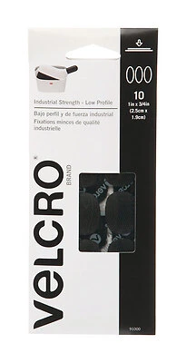 VELCRO 10-Pack 0.75-in Black Fasteners