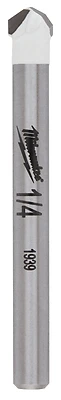 1/4 In. Carbide Tipped Drill Bit For Natural Stone, Glass, And Tile