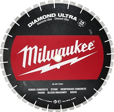 14 In. Diamond Ultra Segmented Rim Dry/wet Cut Blade - Model 49-93-7540