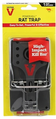 Power-kill M144 Rat Trap, Mechanical, Reusable, Indoor/outdoor, 1-pack