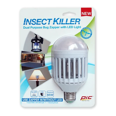 Pic IKC Insect Killer Bulb, 9-Watt LED, E26 Base