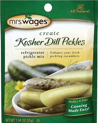 Mrs. Wages W626-DG425 Kosher Dill Refrigerator Pickle Mix, 1.9 Oz