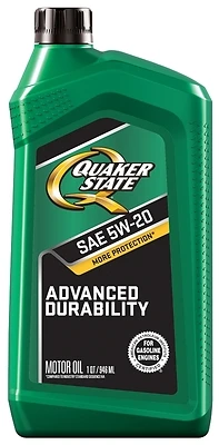 Quaker State 550035082 Advanced Durability Motor Oil, 5W-20, 1 Qt.