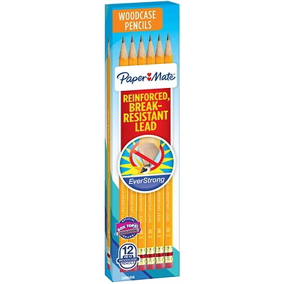 Paper Mate 2047542 Pencil, #2 Lead, HB Lead, Black Lead, Wood Barrel