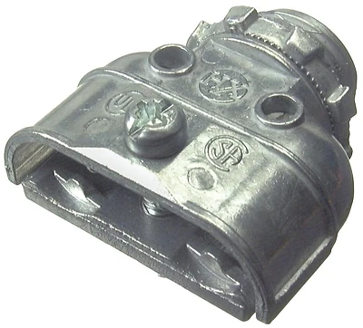 Knockout Duplex Conduit Connector, 3/8 x 1/2-In., 2-Pk.