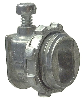 Halex 20581 AC Armored Cable Connector, 3/8-In., Zinc, 5-Pk.