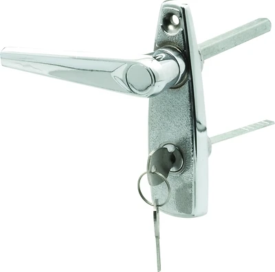 Prime-Line GD 52147 L-Handle Locking Unit, 5/16 In Shaft, Chrome