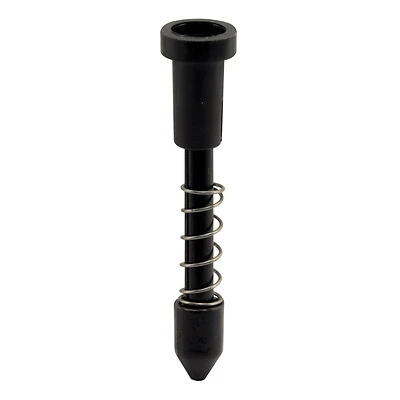 Window Screen Plunger Latches, 3/4 x 3/8 or 7/16 In., Black, 25-Pk.