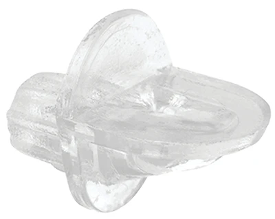 5-Lb. Shelf Support Pegs, Clear Plastic, 1/4 In., 8-Pk.