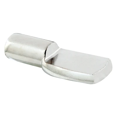 Prime-Line U 10163 Nickel-Plated Steel Shelf-Support Pegs, 1/4 In., 8-Pack
