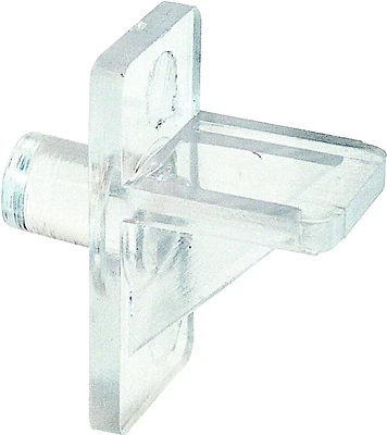 Prime Line U 10136 Shelf Support Pegs, Clear Plastic, 1/4 In., 8-Pk.