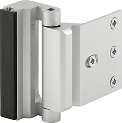 Defender Security U 10827 Door Guard, Satin Nickel Aluminum, 800 Lb Force