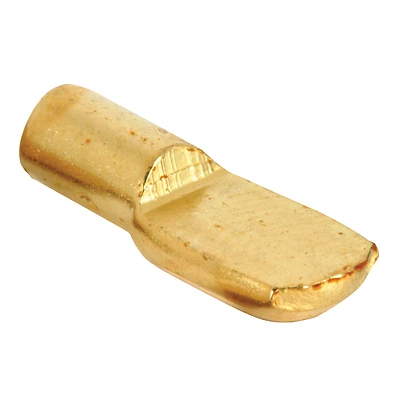 20-Lb. Shelf Support Pegs, Brass-Plated Steel, 3/4 x 1/4 In., 8-Pk.