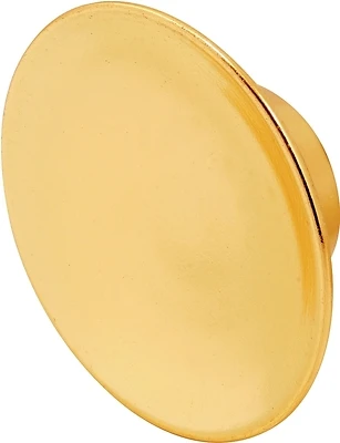 Prime-Line N 6755 Bi-Fold Door Pull Knobs, Brass Plated, 1-3/4 In., 2-Pk.