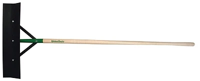 Razor-Back Barn Scraper, Reversible 14-Ga Blade, 6 x 24-In.