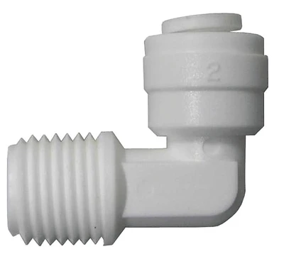 Watts PL-3038 PEX Quick Connect Pipe Elbow, 1/2 In. OD x 3/8 In. MPT