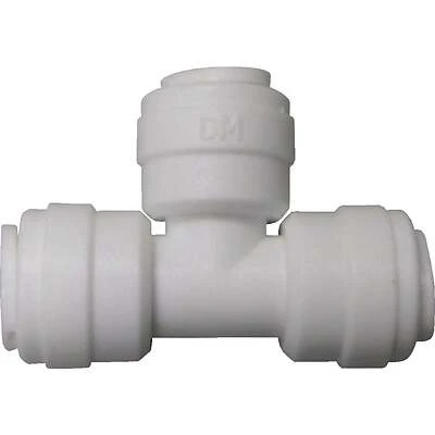 PEX Quick Connect Pipe Tee, 1/4 x 1/4x 1/4 In.