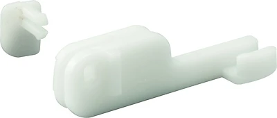Shower Door Bottom Guide, 2 In. Reach, Nylon Construction, Bottom