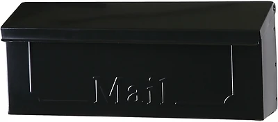 Gibraltar Mailboxes THHB00AM Townhouse Wall-Mount Mailbox, 260 cu-in, Black Steel