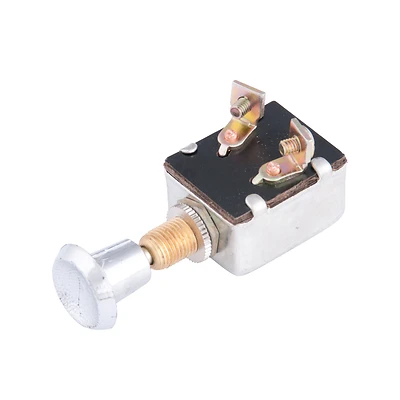 15a Push/pull Headlight Switch, Model 42200, Chrome Knob, 12v Dc, Screw Terminal