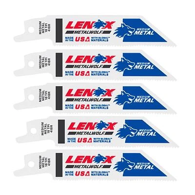 Lenox 20552418R Bi-Metal Reciprocating Saw Blade, 4 In. x 3/4 In., 18 TPI