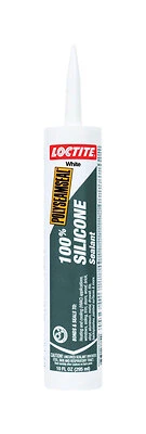 Polyseamseal Kitchen & Bath Sealant, 100% Silicone, White, 10 oz.