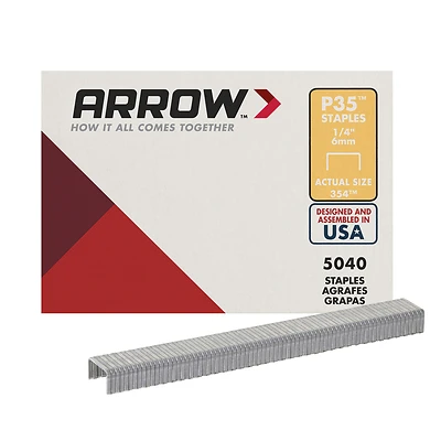 P35 Heavy Duty Staples 1/4 In. Leg, 7/16 In. Crown, 5040 Pk, Model 354
