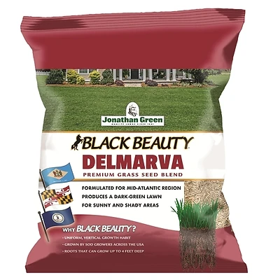 Jonathan Green 10394 Black Beauty Delmarva Mix Grass Seed, 3 Lbs.