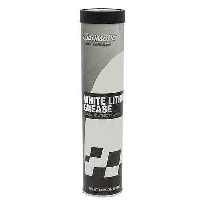 14 Oz. Cartridge White Lithium Grease, Nlgi Grade 2, Rust Protection