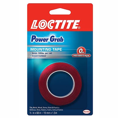 Power Grab Mounting Tape, .75 x 60 In.