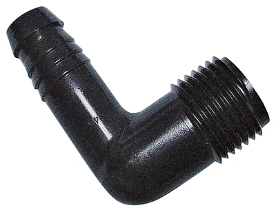 Swge10 1/2 In. Mnpt X 1/2 In. Barbed Poly Elbow (10 Pk) - Durable & Flexible