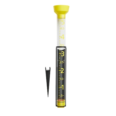 Taylor 2708 Jumbo Jr. Rain Gauge, Plastic, 5 In. Capacity, 20 In.