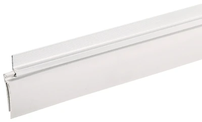 Frost King EZ36W Door Sweep, Aluminum/Vinyl, White, 2 In. x 3 Ft.
