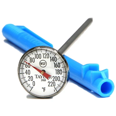 Taylor 5989N Food Thermometer, Dial, Stainless Steel, 1-In.