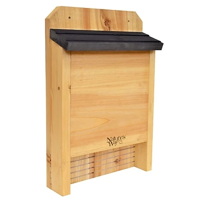 Cedar Bat House 15 In. H X 10 In. L X 3.5 In. W Single Chamber