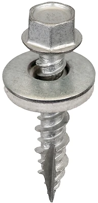 #9 X 1 In. Washered Hex Galvanized Wood Screws 250 Pk