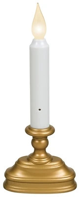 Standard 4.5 In. W X 7.5 In. H Antique Brass Led Battery Operated Candle Fpc1320b