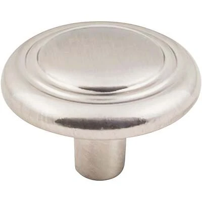 Hardware Resources K236SN-10 Cabinet Knob, Traditional, 1-1/4 in Dia, Zinc, Satin Nickel, 10/PK