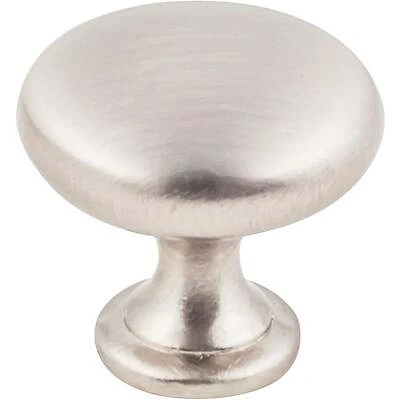 Hardware Resources K778SN-10 Cabinet Knob, Traditional, 1-3/16 in Dia, Zinc, Satin Nickel