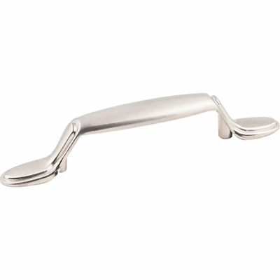 KasaWare K2363SN-8 Cabinet Pull, Satin Nickel, 5 in L Handle, 15/16 in Projection, Zinc, 8/PK