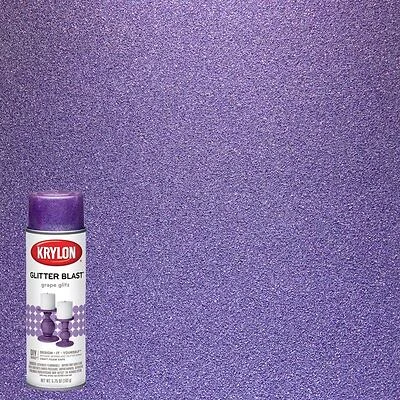 Glitter Blast Grape Glitz Spray Paint 5.75 Oz - Indoor/outdoor Use