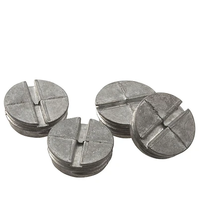 1/2 In. Weatherproof Gray Closure Plug (4-pack) - Model 5269-0, Zinc