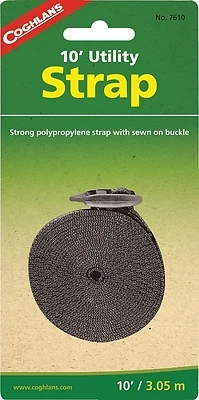 1 In. W X 10 Ft. L Black Utility Strap 1 Lb, Model 7610, 1 Pk