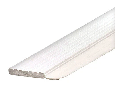 M-D 87684 Garage Door Weather Stripping Seal, 2 In. X 7 Ft., White Vinyl