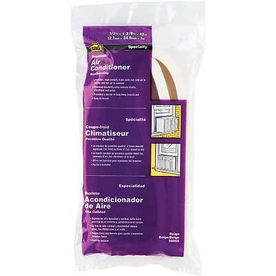 42 In. X 1-3/8 In. X 1/2 In. Beige Air Conditioning Weatherstrip