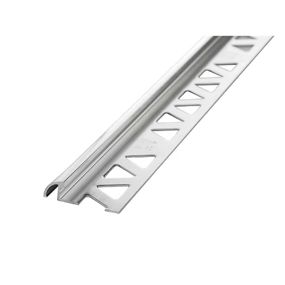 Building Products 5/16 In. X 8 Ft. Bright Clear Aluminum Bullnose Tile Edging