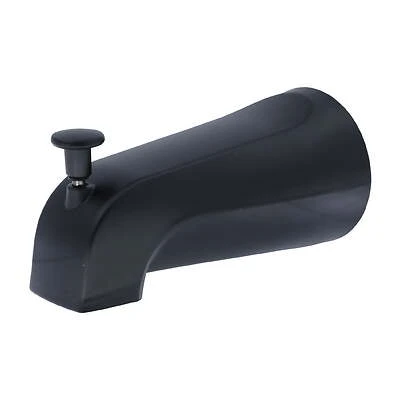 Universal Matte Black Tub Spout With Diverter - Model 9d00011079