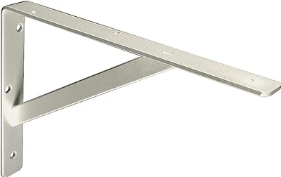 Knape & Vogt 208 TI 300 Shelf L-Bracket, 12 In, Steel, 1200 Lb